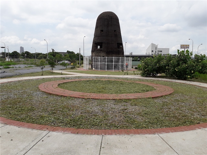 原日軍臺中飛行場機槍堡全景