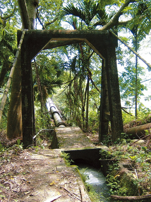 矮山過水吊橋拱門