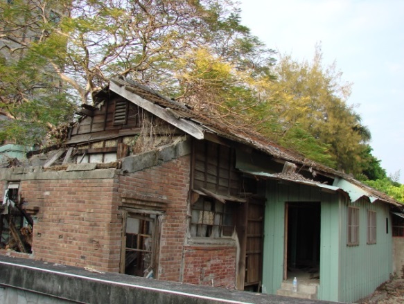 臺中地方法院舊宿舍群側立面