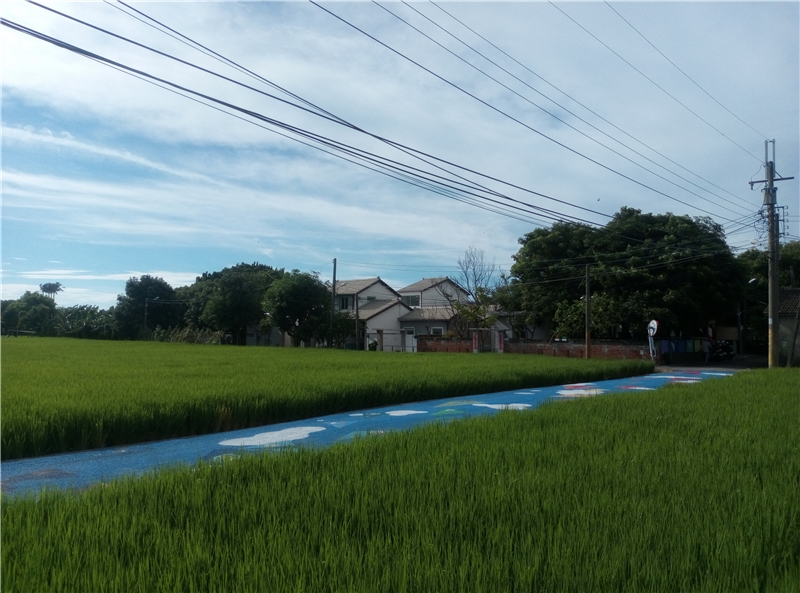 原清水信義新村入口進道彩繪